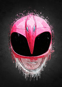 Pink Ranger Portrait Wall Art