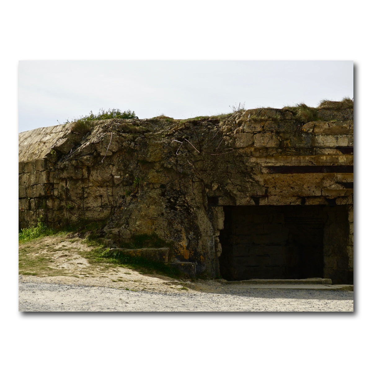 AUTO-MOCKUP WHITE | Pointe du Hoc German Bunker | 1 Piece | Gallery Wrap Canvas | group=4x3