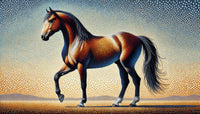 Pointillism Horse Wall Art
