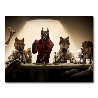 AUTO-MOCKUP WHITE | Poker Dogs | 1 Piece | Gallery Wrap Canvas | group=4x3