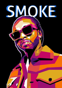 Pop Smoke WPAP Wall Art