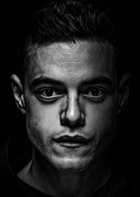 Portrait mr robot Wall Art
