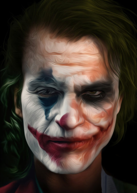 Portrait of a joker Wall Art