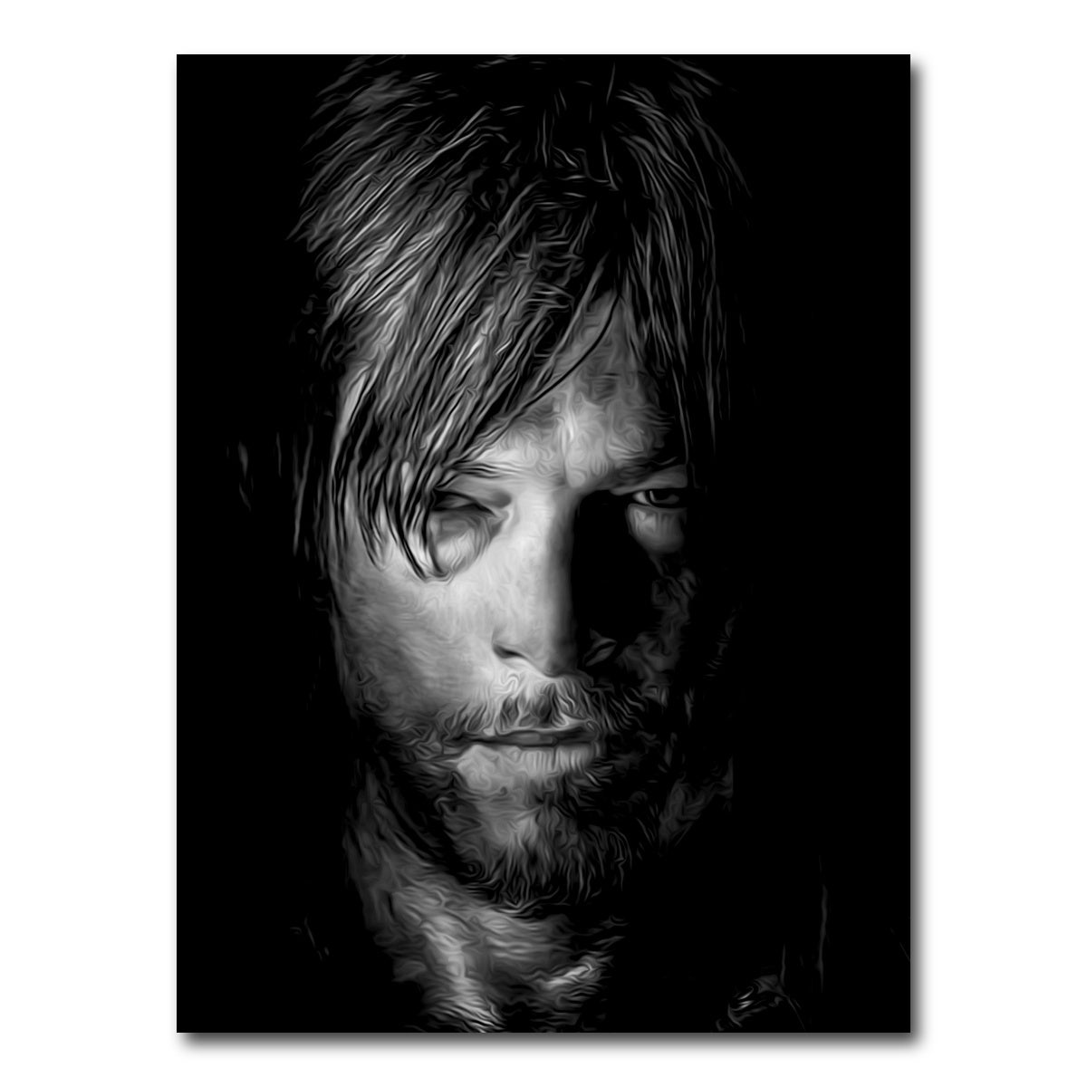 AUTO-MOCKUP WHITE | Portrait the walking dead 2 | 1 Piece | Gallery Wrap Canvas | group=3x4