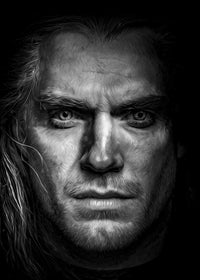 Portrait the witcher Wall Art