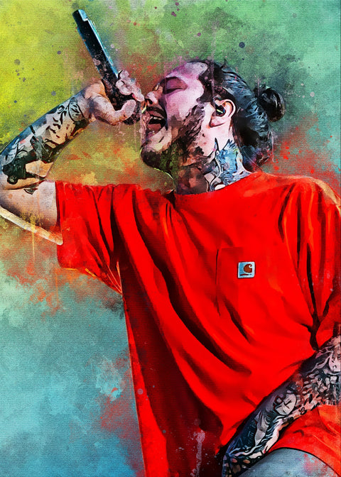Post malone Abstract Wall Art