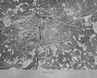 Prague Map 2 Wall Art