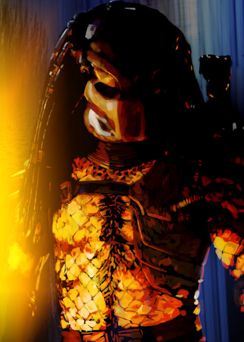 Predator in Blue Wall Art