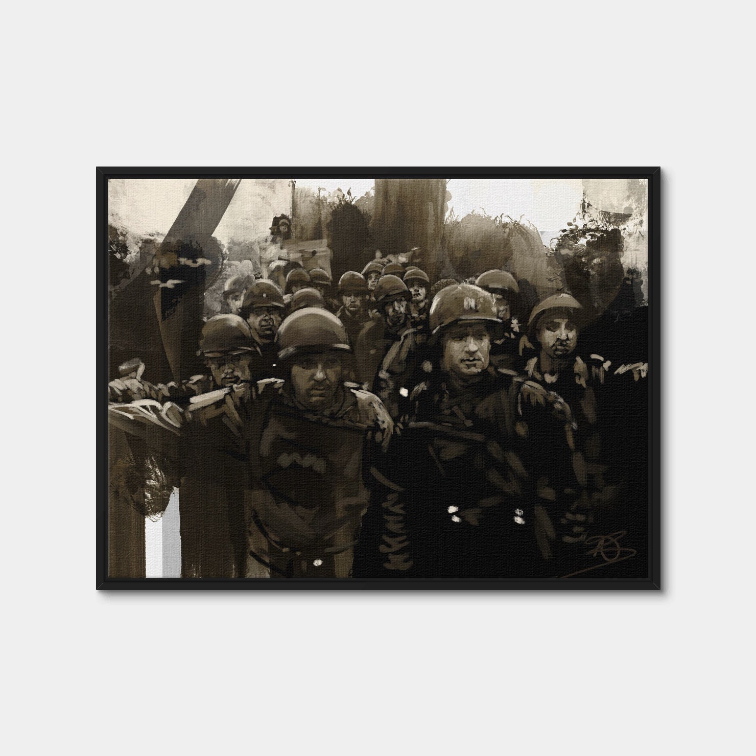 AUTO-MOCKUP WHITE | Private Ryan | 1 Piece | Black Framed Canvas | group=4x3