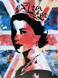 Queen Union Jack Wall Art