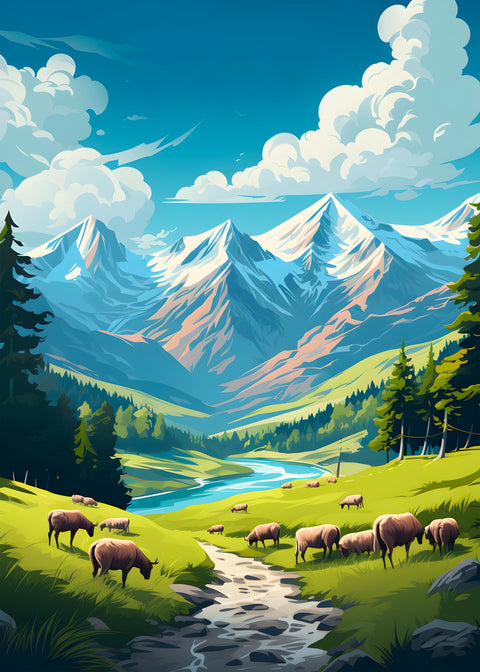 Queyras Regional Nature Park - France Wall Art