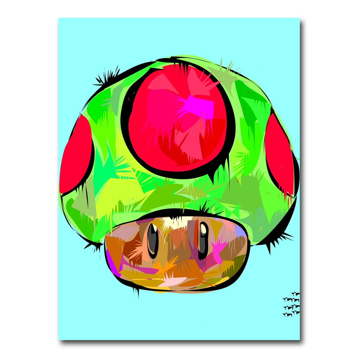 AUTO-MOCKUP WHITE | RASTA 1UP | 1 Piece | Gallery Wrap Canvas | group=3x4