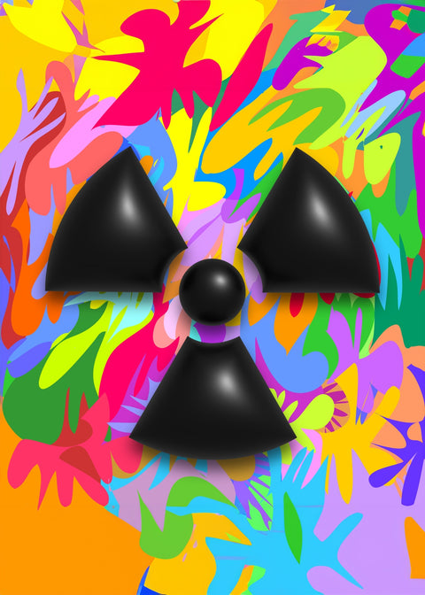 Radiation warning symbol Wall Art