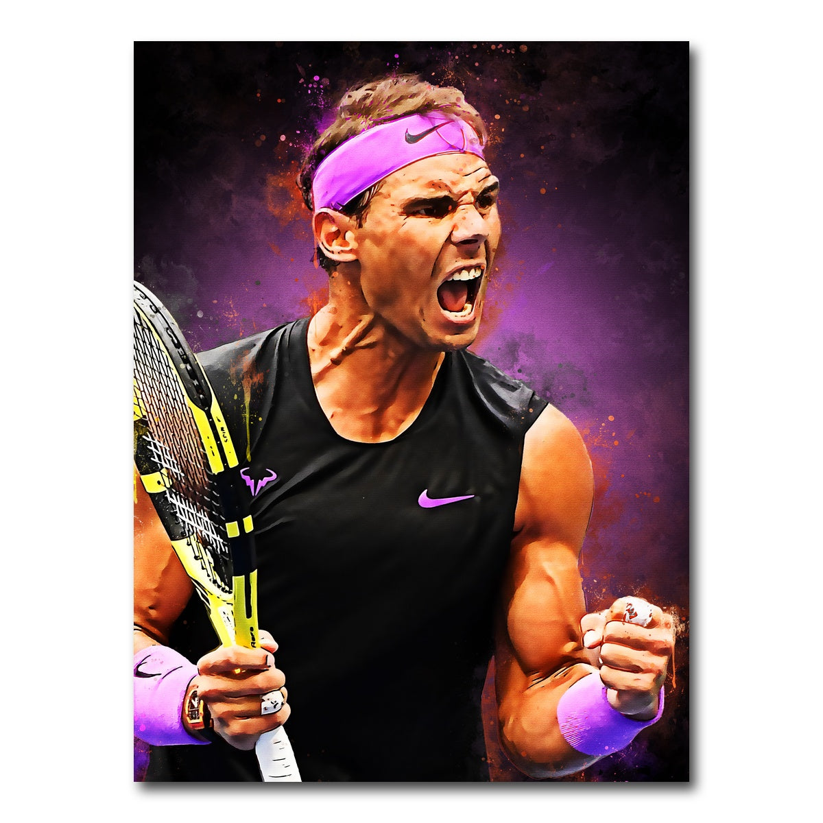 AUTO-MOCKUP WHITE | Rafael Nadal | 1 Piece | Gallery Wrap Canvas | group=3x4
