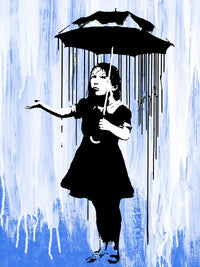 Rain Girl Wall Art