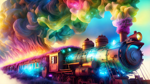 Rainbow Railways Wall Art