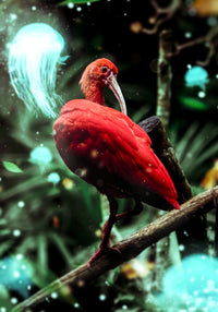 Red Bird Wall Art