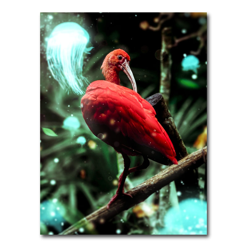 AUTO-MOCKUP WHITE | Red Bird | 1 Piece | Gallery Wrap Canvas | group=3x4