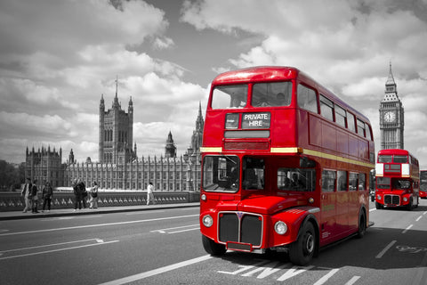 Red Buses in London Wall Art