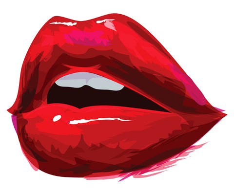 Red Lips Wall Art