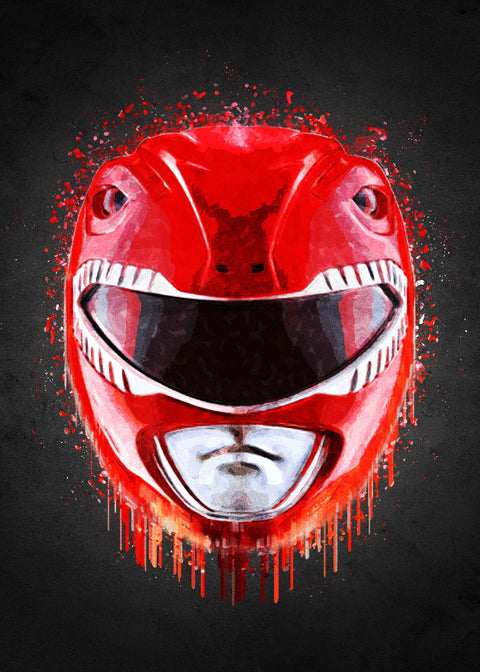 Red Ranger Portrait Wall Art