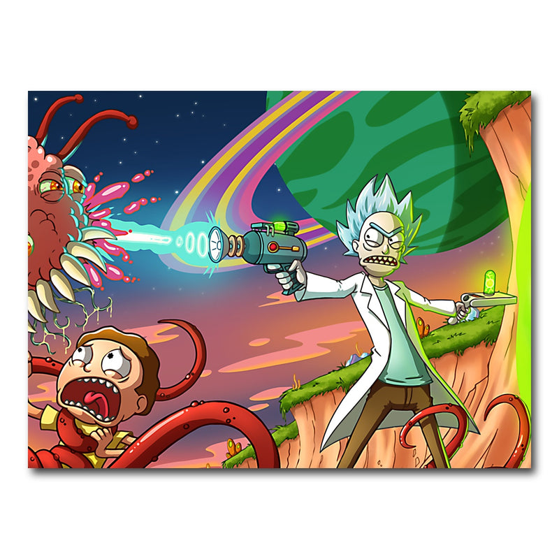 AUTO-MOCKUP WHITE | Rick & Morty | 1 Piece | Gallery Wrap Canvas | group=4x3