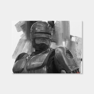 AUTO-MOCKUP WHITE | Robocop Grayscale | 1 Piece | Gallery Wrap Canvas | group=4x3