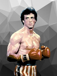 Rocky in Grey Wall Art