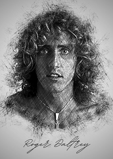 Roger Daltrey Sketch Wall Art
