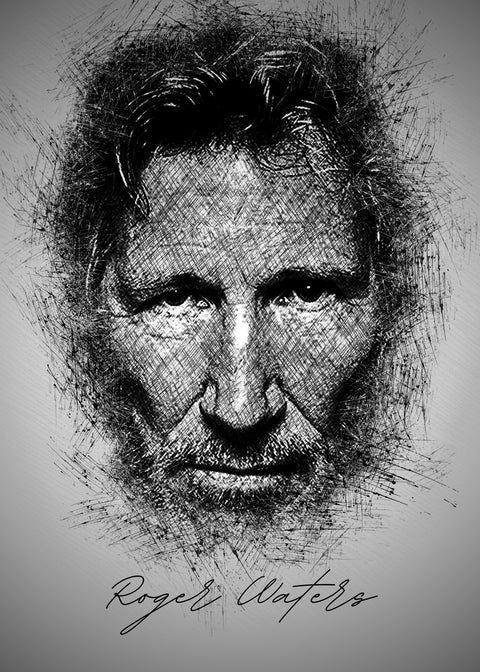 Roger Waters Sketch Wall Art