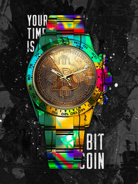 Rolex bitcoin Wall Art