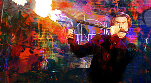 Ron Burgundy Flute Wall Art