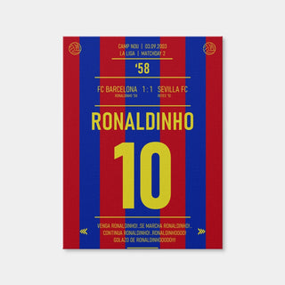 AUTO-MOCKUP WHITE | Ronaldinho Jersey | 1 Piece | Gallery Wrap Canvas | group=3x4