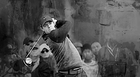 Rory McIlroy Grayscale Wall Art