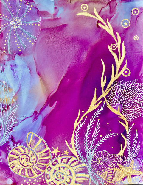 Rose Quartz Reef LL Wall Art
