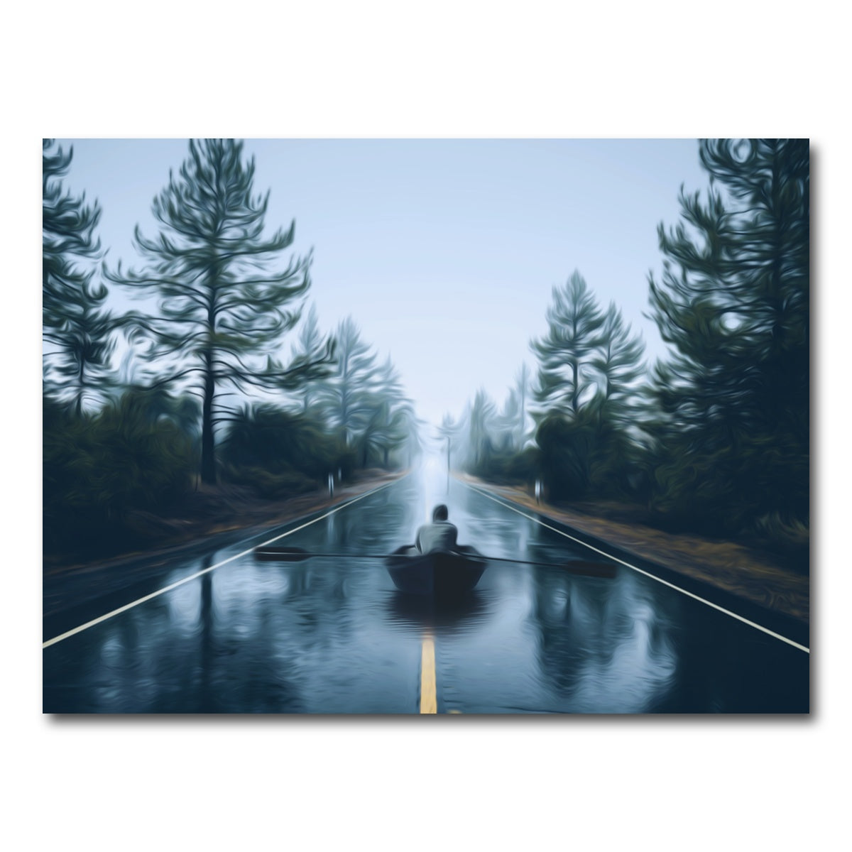 AUTO-MOCKUP WHITE | Row Road | 1 Piece | Gallery Wrap Canvas | group=4x3