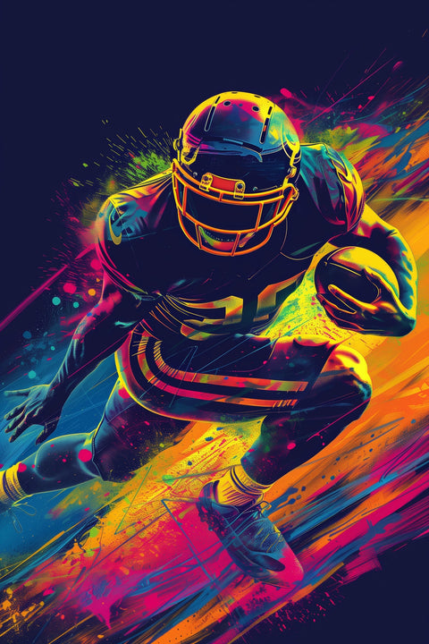 Running Back Wall Art