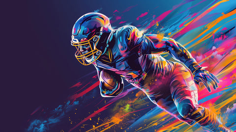 Running Back Art Wall Art