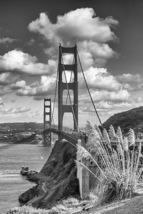 SAN FRANCISCO Golden Gate Bridge Grayscale Wall Art