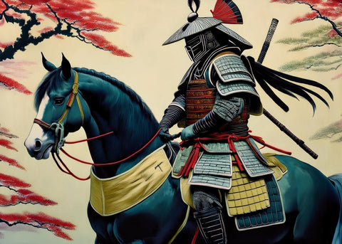 Samurai Art Horse Wall Art