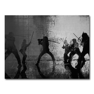 AUTO-MOCKUP WHITE | Samurai Bride in Black and White | 1 Piece | Gallery Wrap Canvas | group=4x3
