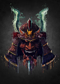 Samurai Helmet Wall Art