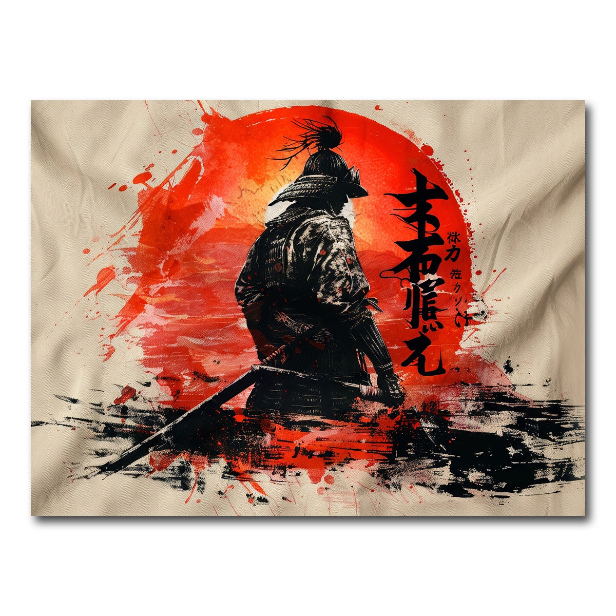 AUTO-MOCKUP WHITE | Samurai & Sun | 1 Piece | Gallery Wrap Canvas | group=4x3