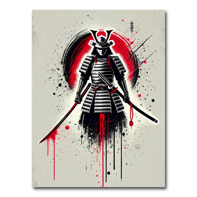 AUTO-MOCKUP WHITE | Samurai Warrior Katana | 1 Piece | Gallery Wrap Canvas | group=3x4