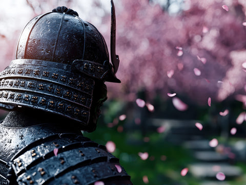 Samurai warrior helmet Wall Art