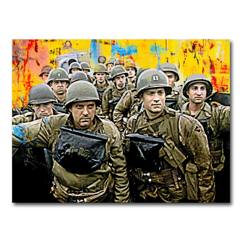 AUTO-MOCKUP WHITE | Saving Private Ryan Abstract | 1 Piece | Gallery Wrap Canvas | group=4x3