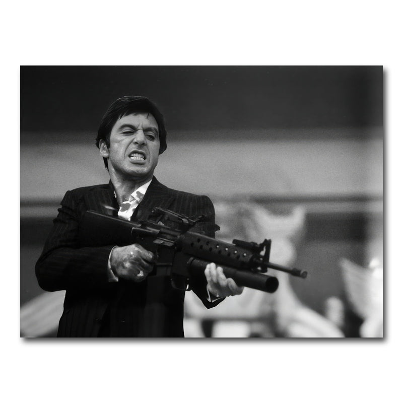 AUTO-MOCKUP WHITE | Scarface Black & White | 1 Piece | Gallery Wrapped | group=4x3