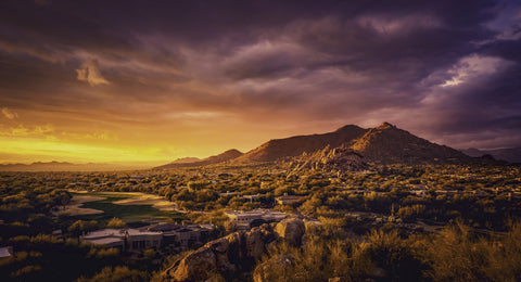 Scottsdale desert sunset Wall Art