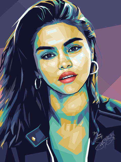 Selena Purple Wall Art