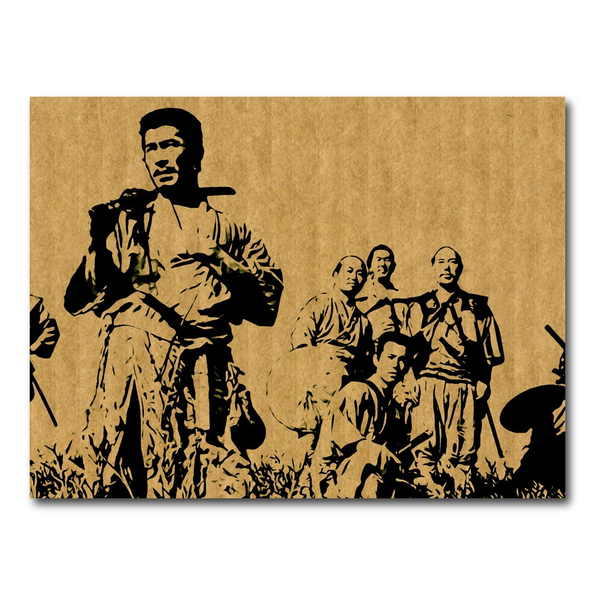 AUTO-MOCKUP WHITE | Seven Samurai | 1 Piece | Gallery Wrap Canvas | group=4x3